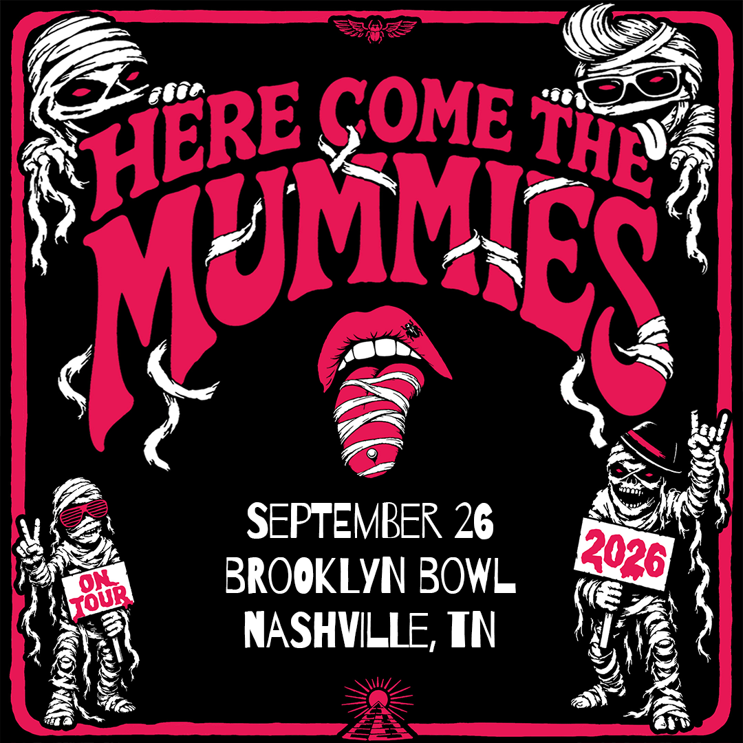 Here Come The Mummies 2026 tour poster
